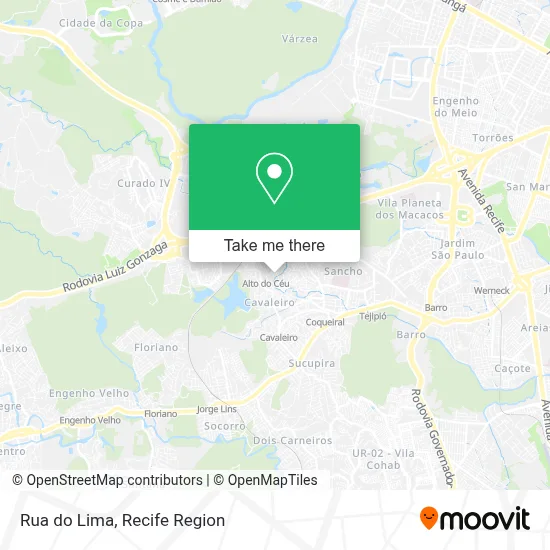Rua do Lima map