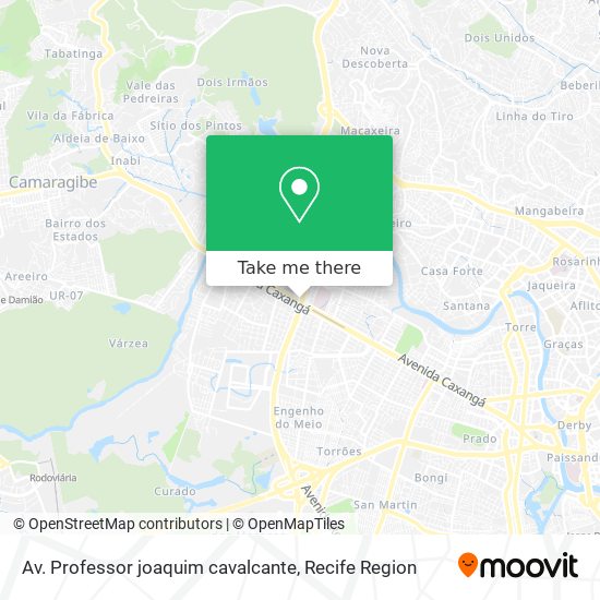 Av. Professor joaquim cavalcante map