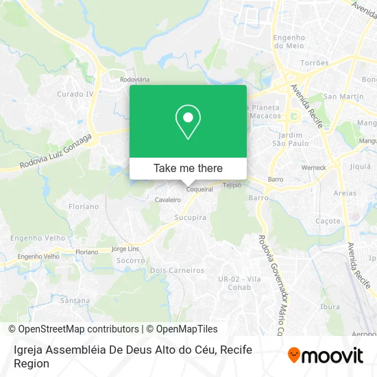 Igreja Assembléia De Deus Alto do Céu map