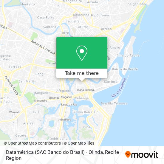 Datamétrica (SAC Banco do Brasil) - Olinda map