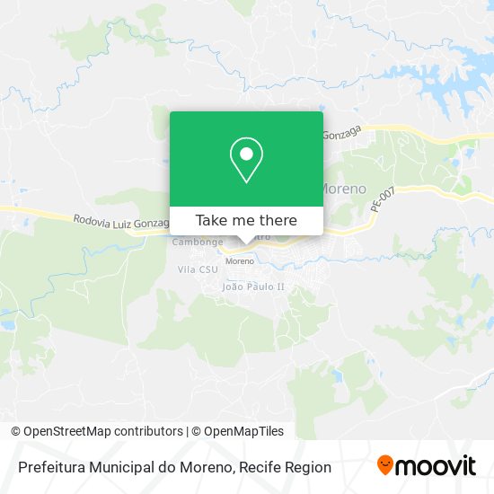 Prefeitura Municipal do Moreno map