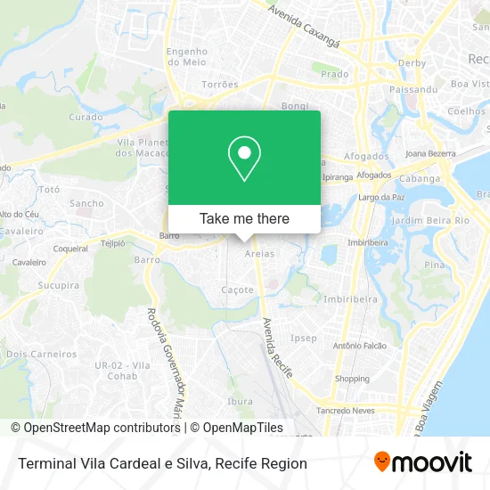 Terminal Vila Cardeal e Silva map