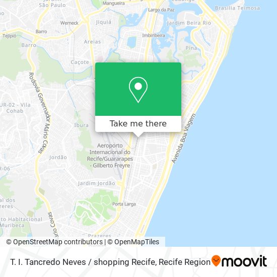 T. I. Tancredo Neves / shopping Recife map