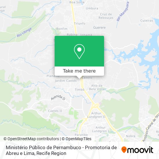 Ministério Público de Pernambuco - Promotoria de Abreu e Lima map