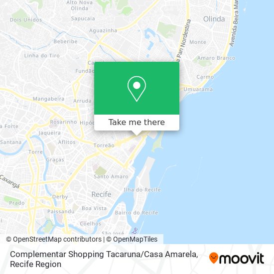 Mapa Complementar Shopping Tacaruna / Casa Amarela