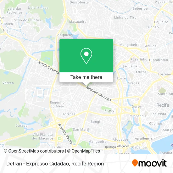 Detran - Expresso Cidadao map