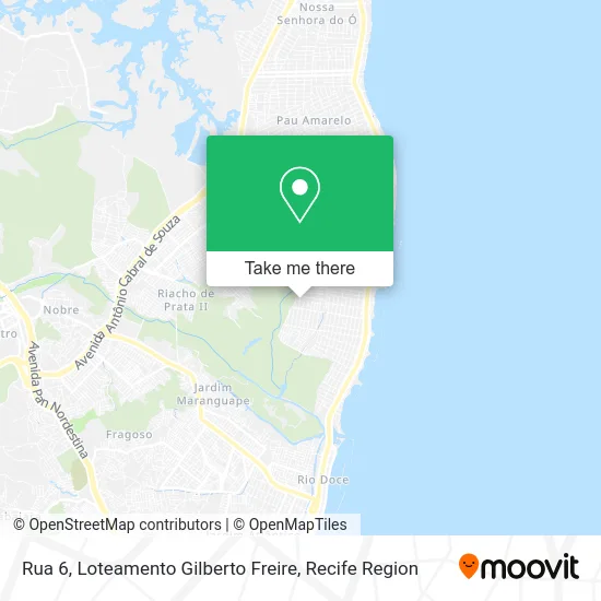 Rua 6, Loteamento Gilberto Freire map