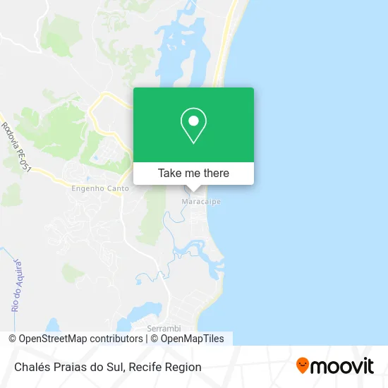 Chalés Praias do Sul map