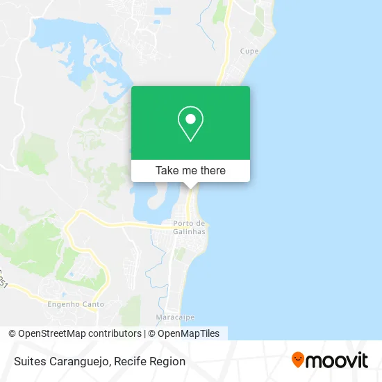 Suites Caranguejo map