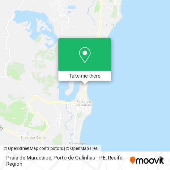 Praia de Maracaípe, Porto de Galinhas - PE map