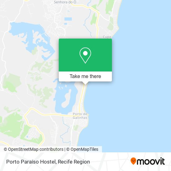 Porto Paraíso Hostel map