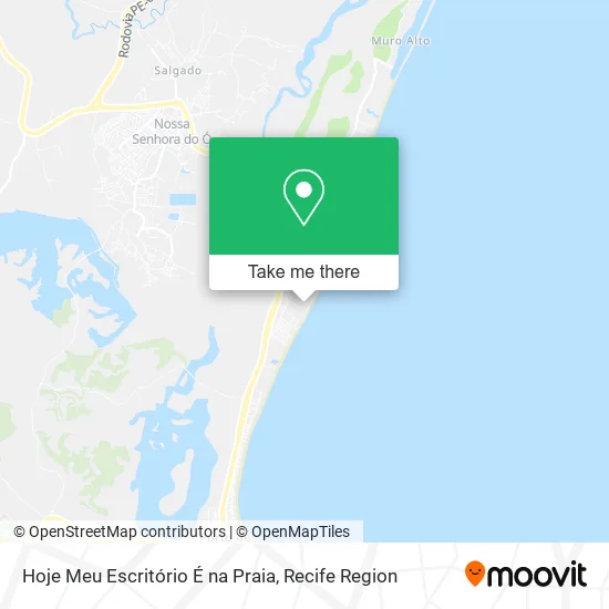Hoje Meu Escritório É na Praia map