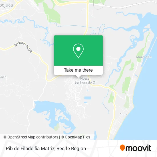 Pib de Filadélfia Matriz map