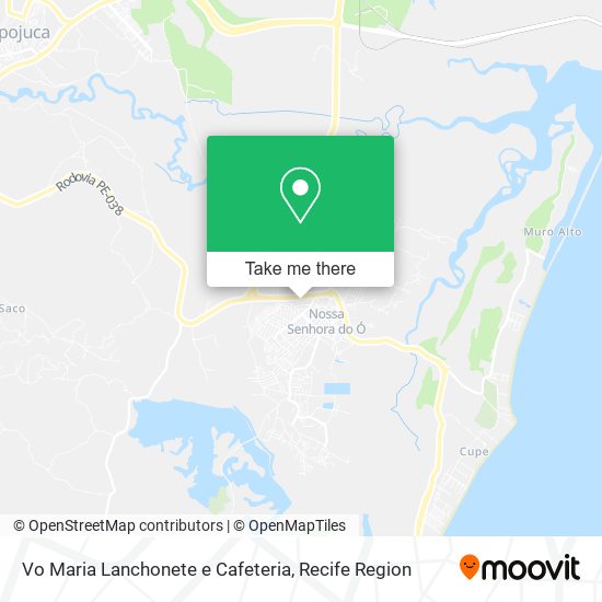 Vo Maria Lanchonete e Cafeteria map