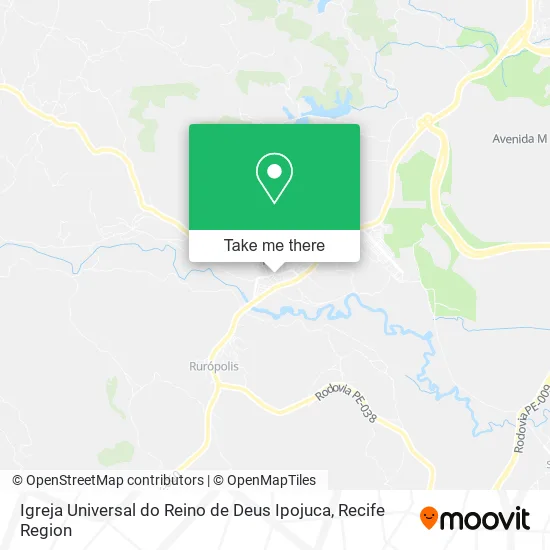 Igreja Universal do Reino de Deus Ipojuca map