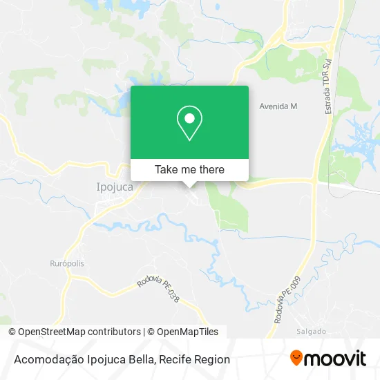 Acomodação Ipojuca Bella map