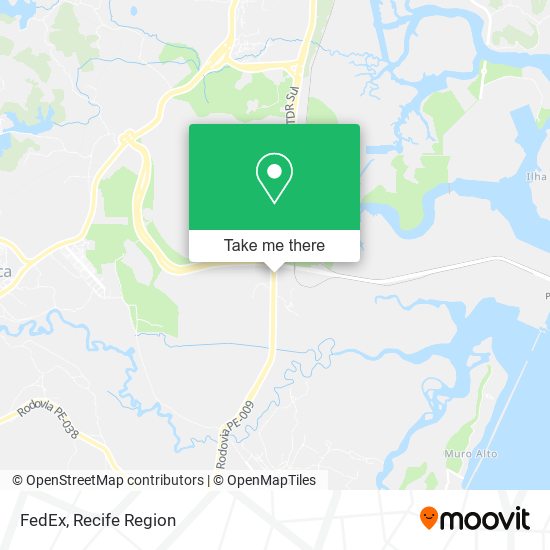 FedEx map