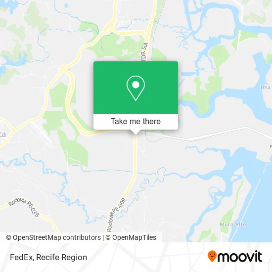 FedEx map