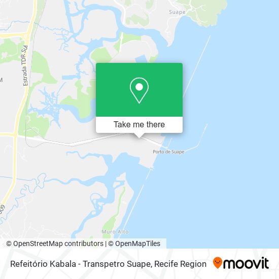 Refeitório Kabala - Transpetro Suape map