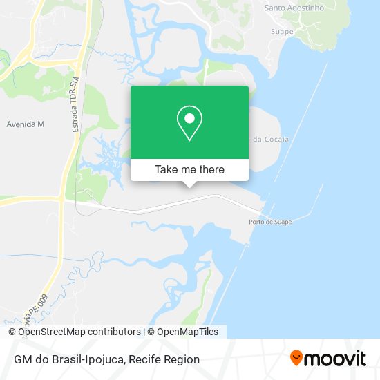 GM do Brasil-Ipojuca map