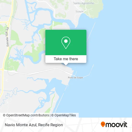 Navio Monte Azul map
