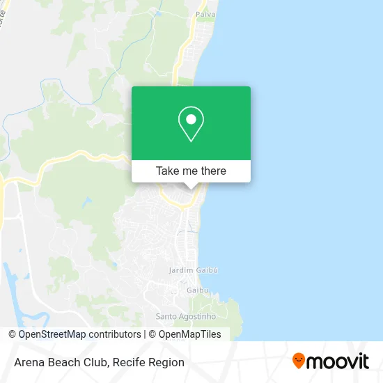 Arena Beach Club map