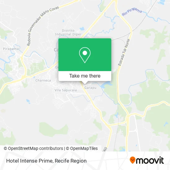 Hotel Intense Prime map