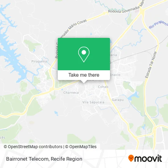 Bairronet Telecom map