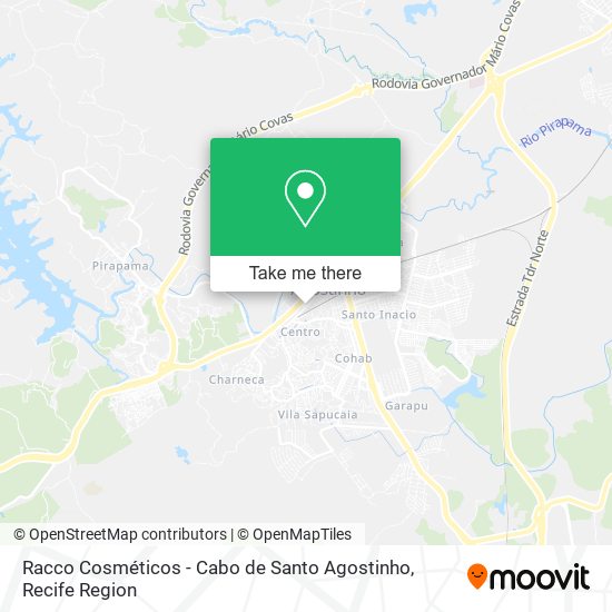 Racco Cosméticos - Cabo de Santo Agostinho map