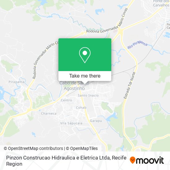 Pinzon Construcao Hidraulica e Eletrica Ltda map