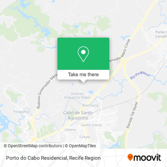 Porto do Cabo Residencial map