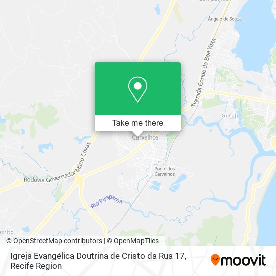 Igreja Evangélica Doutrina de Cristo da Rua 17 map