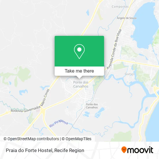 Praia do Forte Hostel map