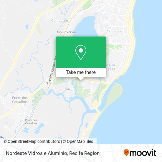 Nordeste Vidros e Aluminio map