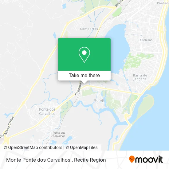 Monte Ponte dos Carvalhos. map