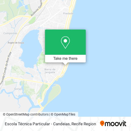Escola Técnica Particular - Candeias map