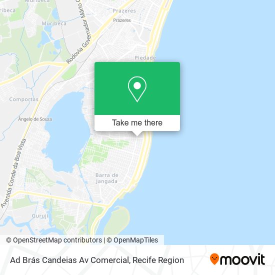 Ad Brás Candeias Av Comercial map