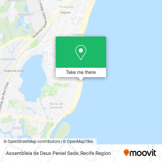 Assembleia de Deus Peniel Sede map