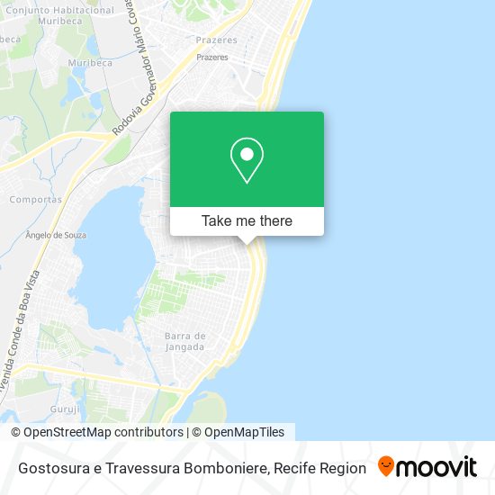 Gostosura e Travessura Bomboniere map