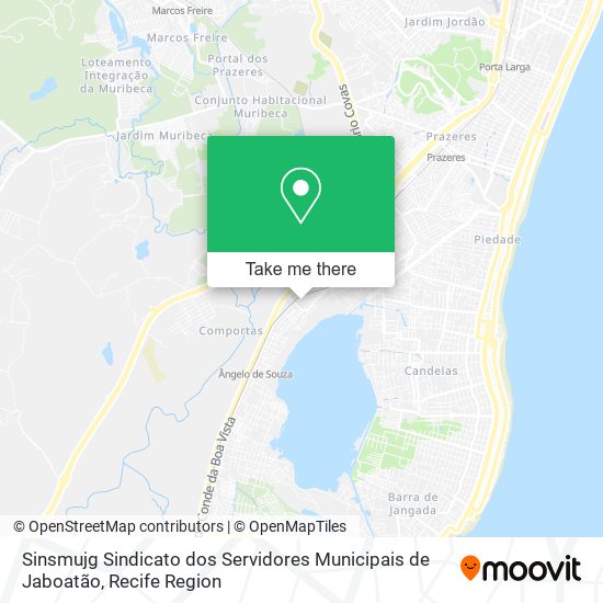 Mapa Sinsmujg Sindicato dos Servidores Municipais de Jaboatão