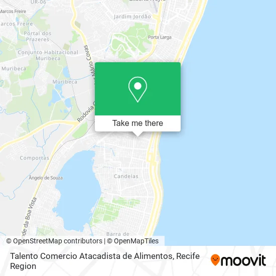 Talento Comercio Atacadista de Alimentos map