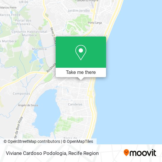 Viviane Cardoso Podologia map