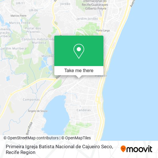 Primeira Igreja Batista Nacional de Cajueiro Seco map