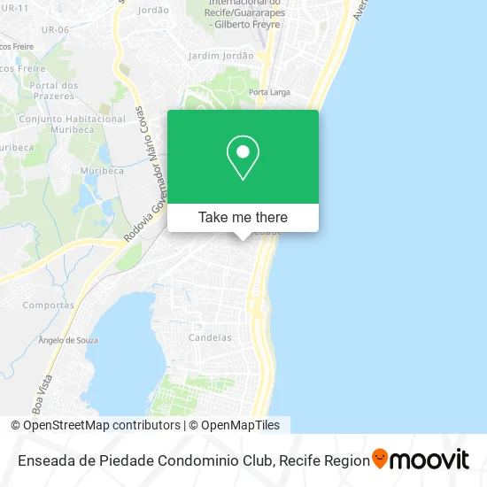 Enseada de Piedade Condominio Club map