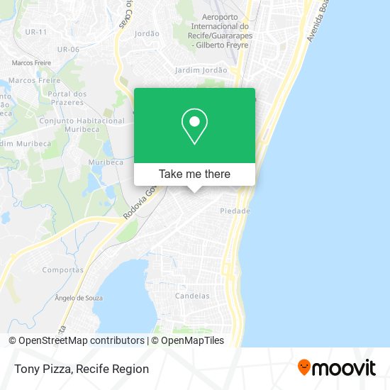 Tony Pizza map