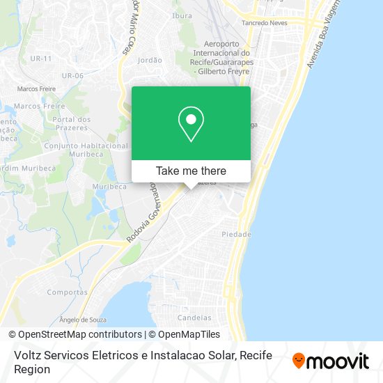 Mapa Voltz Servicos Eletricos e Instalacao Solar