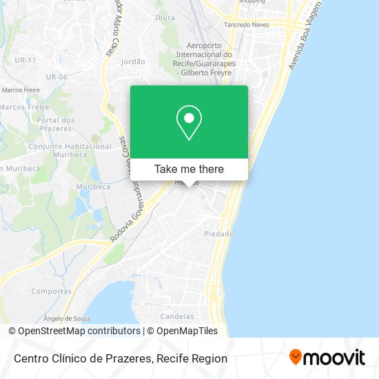 Centro Clínico de Prazeres map