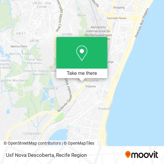 Usf Nova Descoberta map