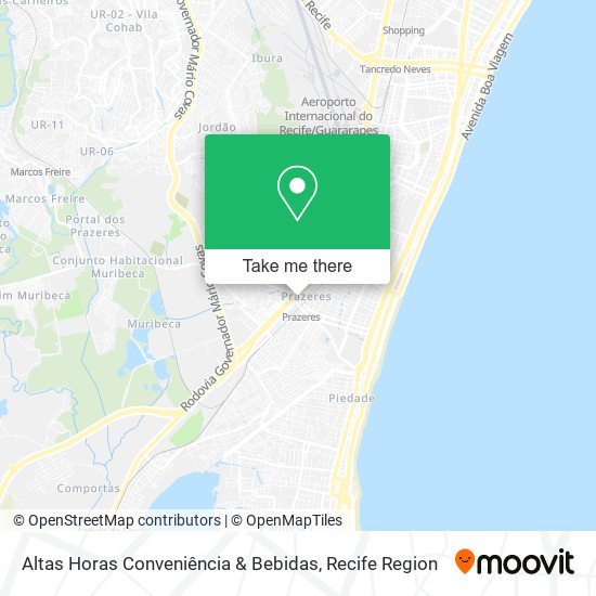 Altas Horas Conveniência & Bebidas map