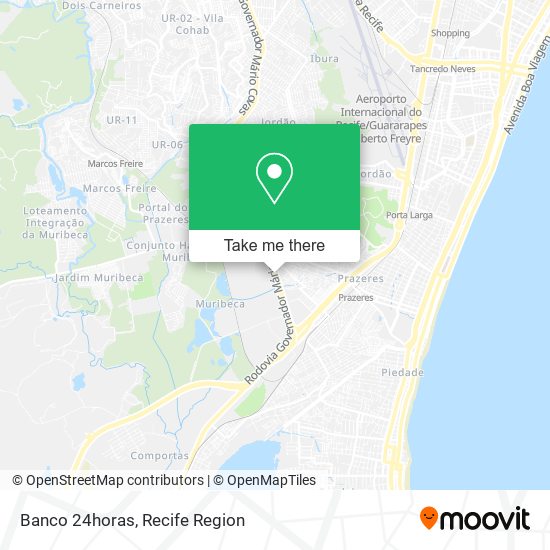 Banco 24horas map